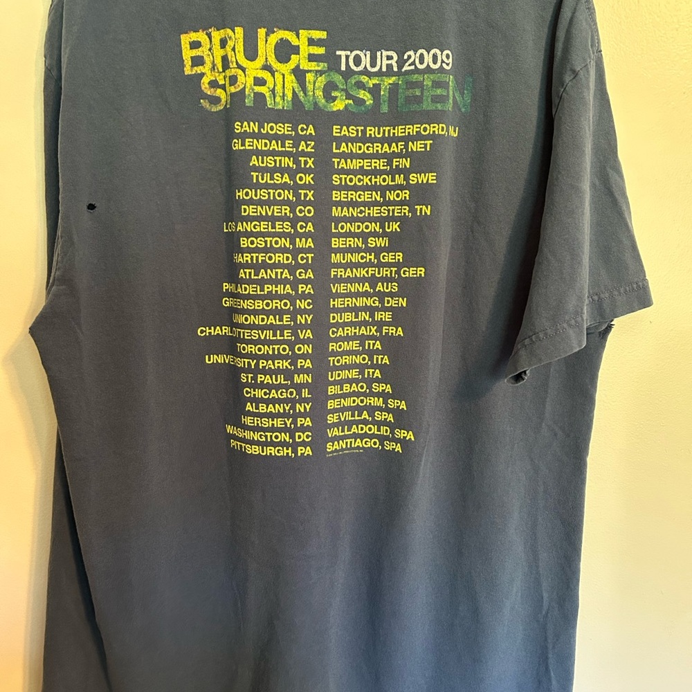 Bruce Springsteen Working On A Dream Tour 2009 Graphic T-Shirt Size XL - Picture 4 of 8